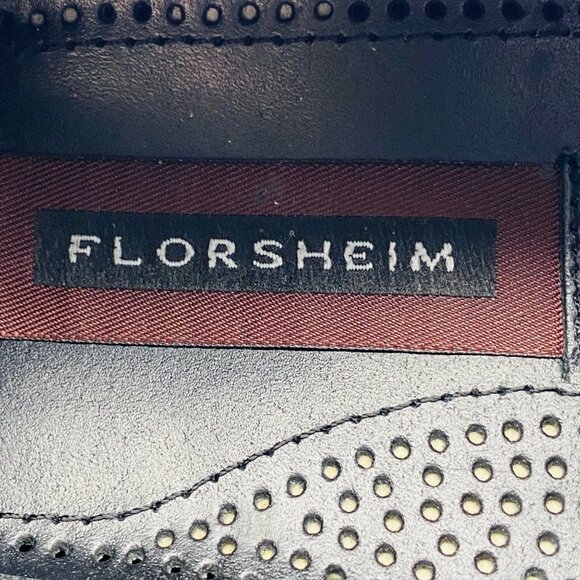 Florsheim Men Black Genuine Leather‎ Slip On Wingtip Kiltie Tassel Loafers Sz 8 main image 5